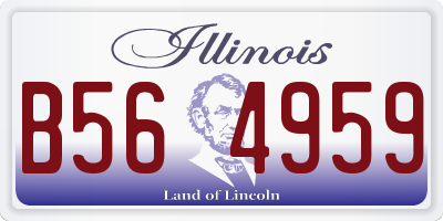 IL license plate B564959