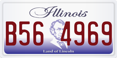 IL license plate B564969