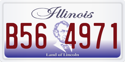 IL license plate B564971