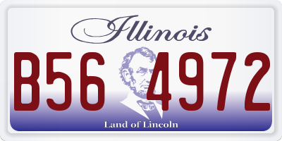 IL license plate B564972