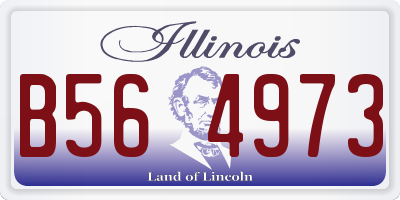 IL license plate B564973