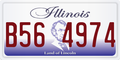 IL license plate B564974