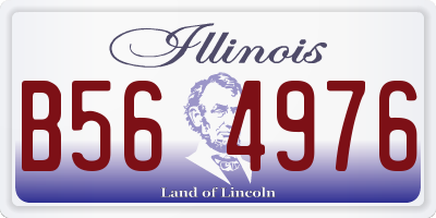 IL license plate B564976