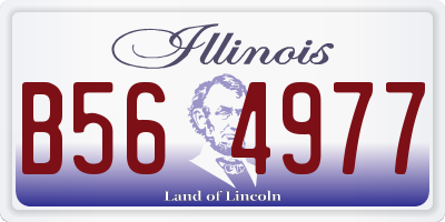 IL license plate B564977