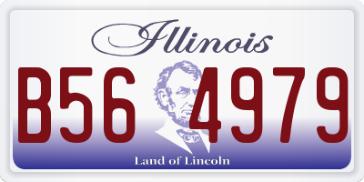 IL license plate B564979