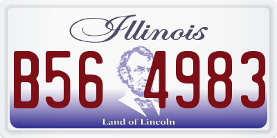 IL license plate B564983