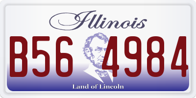 IL license plate B564984