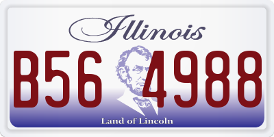 IL license plate B564988
