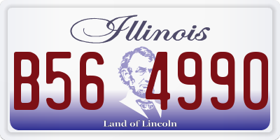 IL license plate B564990