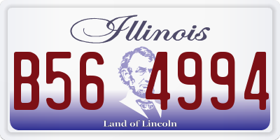 IL license plate B564994