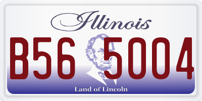 IL license plate B565004