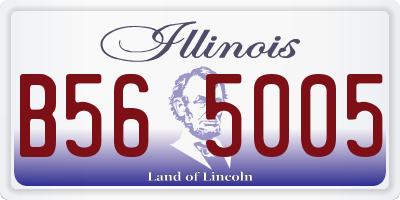 IL license plate B565005