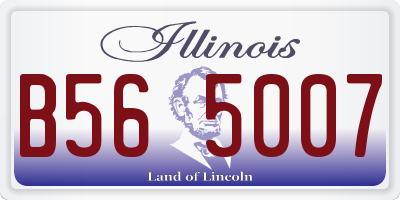 IL license plate B565007