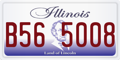 IL license plate B565008