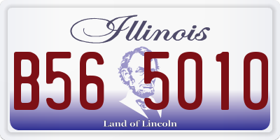 IL license plate B565010