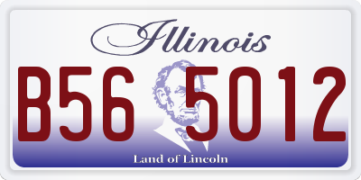IL license plate B565012