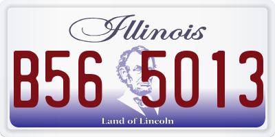 IL license plate B565013