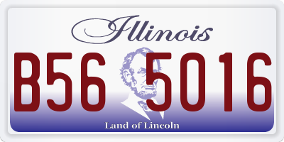 IL license plate B565016