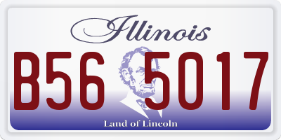 IL license plate B565017