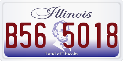 IL license plate B565018