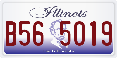 IL license plate B565019