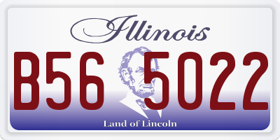 IL license plate B565022