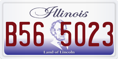 IL license plate B565023