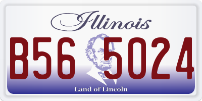 IL license plate B565024