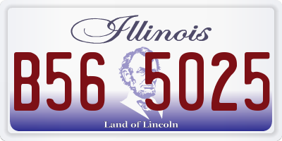IL license plate B565025