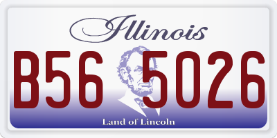 IL license plate B565026