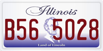 IL license plate B565028