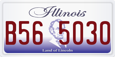 IL license plate B565030