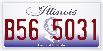 IL license plate B565031