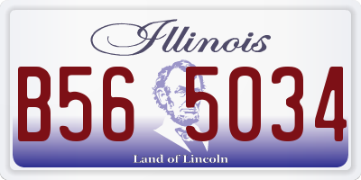 IL license plate B565034