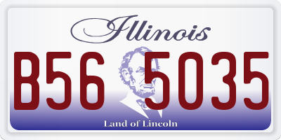 IL license plate B565035