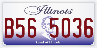IL license plate B565036