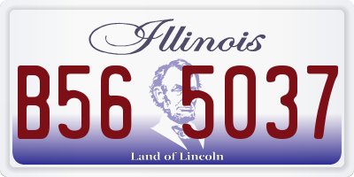 IL license plate B565037