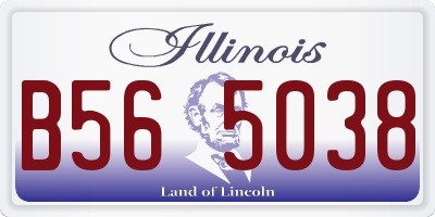 IL license plate B565038
