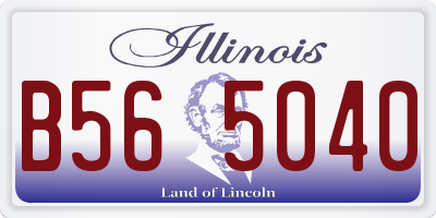 IL license plate B565040