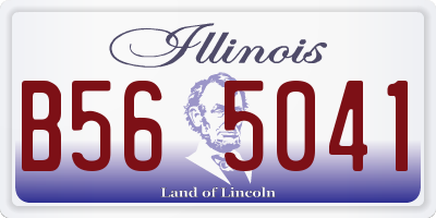 IL license plate B565041