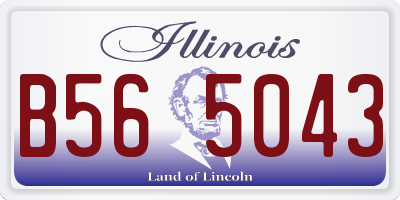 IL license plate B565043