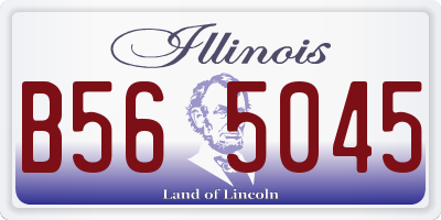 IL license plate B565045