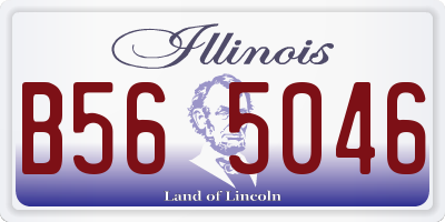 IL license plate B565046