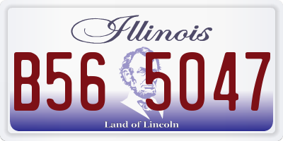 IL license plate B565047