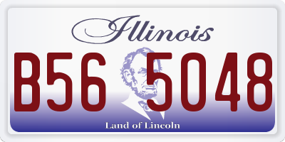 IL license plate B565048