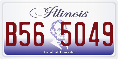 IL license plate B565049