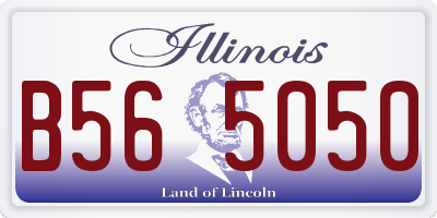 IL license plate B565050