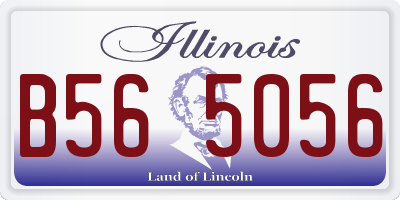 IL license plate B565056