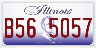 IL license plate B565057