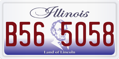 IL license plate B565058